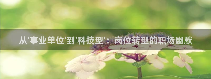 樱花漫画在线：从\'事业单位\'到\'科技型\'：岗位转型的职场幽默